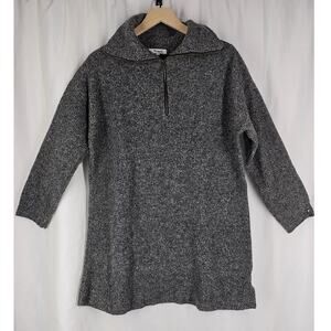 MADEWELL WOMEN'S GRAY SWEATER DRESS – SIZE L – MERINO WOOL BLEND – COZY & CHIC